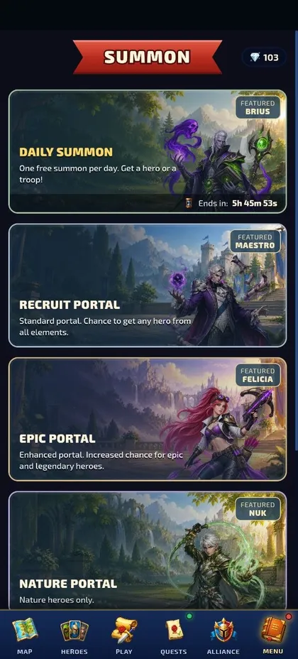 Summon portals